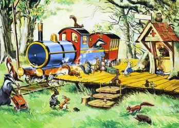 Estación de tren de animales