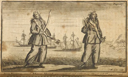Ann Bonny y Mary Read piratas