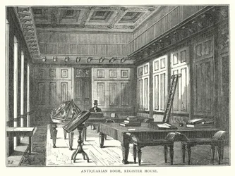 Sala de Anticuarios, Register House (grabado)
