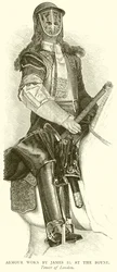 Armadura usada por Jacobo II en el Boyne
