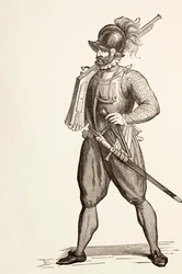 Arcabucero del siglo XVI, c.1880