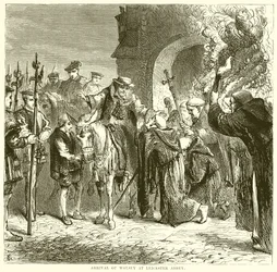 Llegada de Wolsey a la Abadía de Leicester