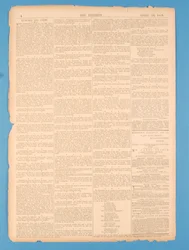 Última página de The Referee, no.35. 15 de abril de 1878