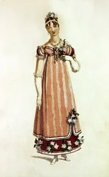 Vestido de baile, lámina de moda de Ackermann