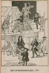 Feria de Bartholomew, 1721; Puesto de Lee y Harper