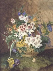 Cesta de flores
