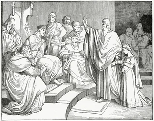 Beatriz llevada al Diet para su compromiso