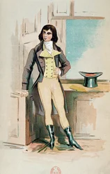 Beau Brummel (1778-1840) en su juventud