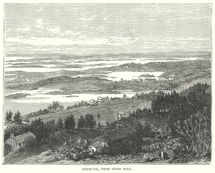 Bermudas, desde Gibbs Hill (grabado)