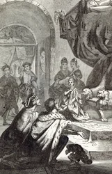 Desposorio de la princesa francesa con Ricardo II, ilustración de 