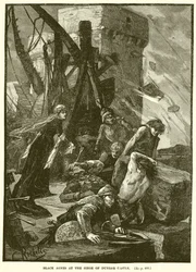 Agnes Negra en el asedio del Castillo de Dunbar