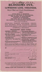 Blossoms Inn, Lawrence Lane, Cheapside, Bill