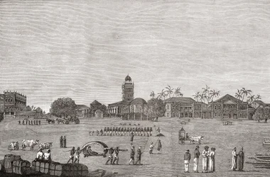 Bombay Green, Mumbai del Sur, India en 1767, de 