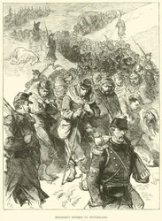 Retirada de Bourbaki a Suiza, enero 1871