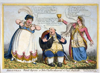 Bravuras, Rival Syrens o el ensayo de John Bull de Capt. Macheath, pub. 1807