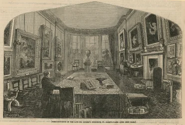 Sala de desayunos en la residencia del difunto Sr. Rogers, St. James