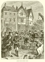 Tropas británicas entrando en Boston