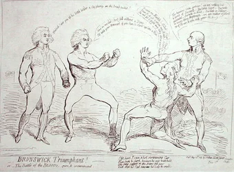 Brunswick Triunfante! publicado por J. Aitken en 1789