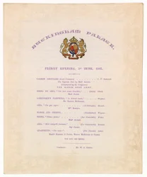 Concierto en el Palacio de Buckingham, 3 de junio de 1887