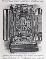 Altar doméstico budista, de 