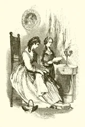 Burke leyendo a su madre