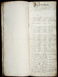 Libro largo del tesorero, comenzando en 1655