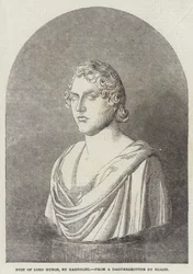 Busto de Lord Byron, por Bartolini