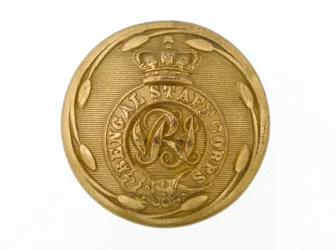 Botón, Cuerpo de Estado Mayor de Bengala, 1876-1891
