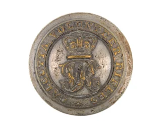Botón, Rifles Voluntarios de Calcuta, antes de 1901