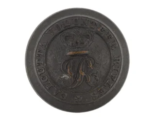 Botón, Rifles Voluntarios de Calcuta, antes de 1901