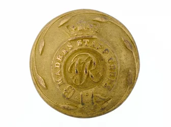 Botón, Cuerpo de Estado Mayor de Madrás, 1861-1876