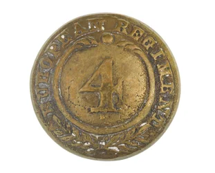 Botón, otras filas, 4º Regimiento Europeo de Bengala, 1855-1861