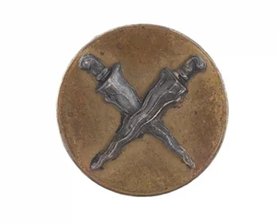 Botón de insignia de gorra, Malay State Guides, 1896-1919