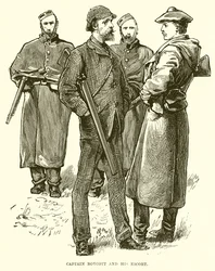 El Capitán Boycott y su escolta