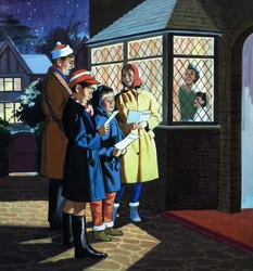 Cantantes de villancicos