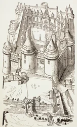 Castillo de Pierrefonds, Francia, c.1880