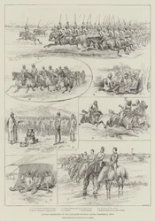 Maniobras de Caballería de la División de Bangalore, Presidencia de Madrás, India