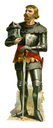 Soldado de caballería de la época del rey Ricardo II, 1377-1399