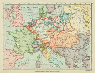 Europa Central (litografía en color)