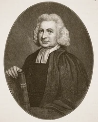 Charles Wesley, ilustración de La Iglesia de Inglaterra: Una Historia para el Pueblo de H.D.M. Spence-Jones, pub. c.1910
