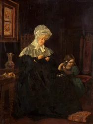Charlotte Sargent con su nieta Mary