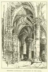 Catedral de Chartres, Ambulatorio del Coro (grabado)