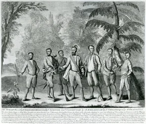 Jefes Cherokee de Carolina, c.1730 (grabado)