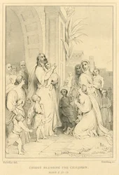 Cristo bendiciendo a los niños, Marcos X, 13-16