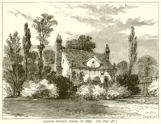 Casa de Claude Duval, en 1825