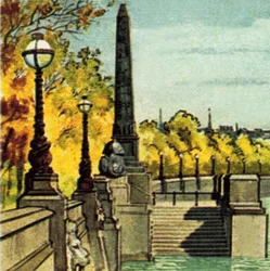 La Aguja de Cleopatra en el Embankment del Támesis