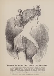 Coiffure of Young Lady under the Directoire (grabado)