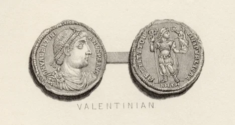 Moneda de la época de Valentiniano