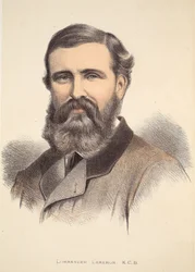 Comandante Cameron, ilustración de The Pictorial Edition of the Life and Discoveries of David Livingstone por J. Ewing Richie, pub. por A. Fullarton & Co., 1876