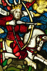 Sección conservada de la Gran Ventana Este en York Minster: 